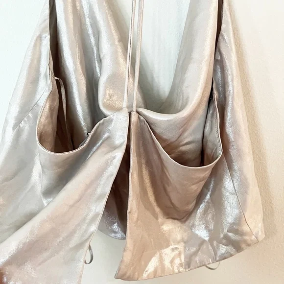Zara Metallic Halter Top - Picture 3 of 5